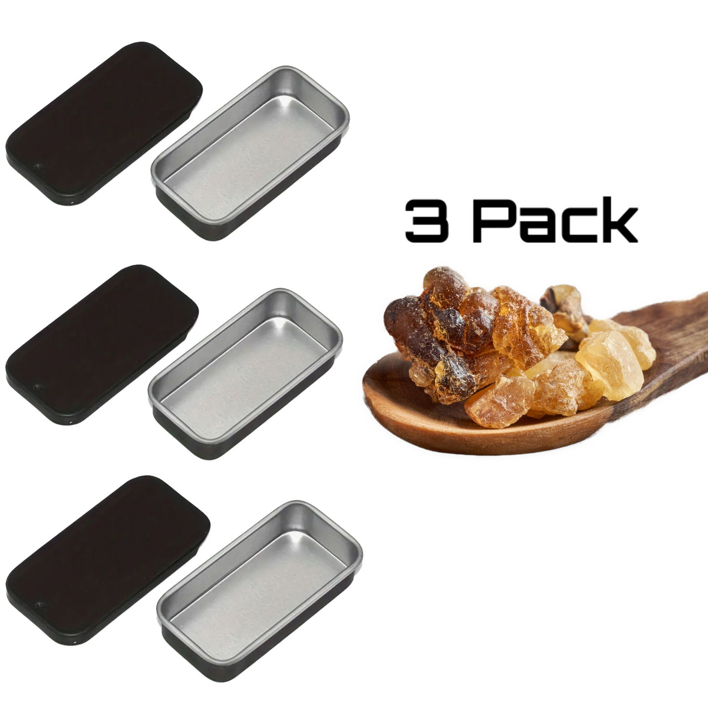 3 Pack Jaw Training Gum: Extra Stiff Premium Mastic Gum Facial Development, Focus, and Gut Health