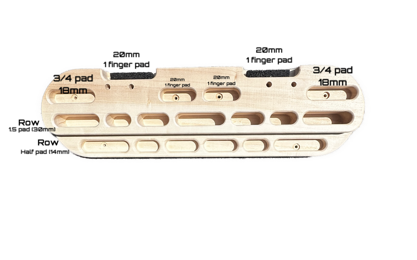 -Moonstone Hangboard || Skin Conditioning Finger Trainer Complete Program Included