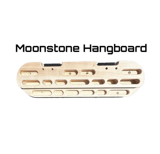 -Moonstone Hangboard || Skin Conditioning Finger Trainer Complete Program Included